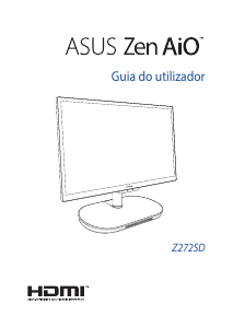 Manual Asus Z272 Zen AiO 27 Computador de secretária