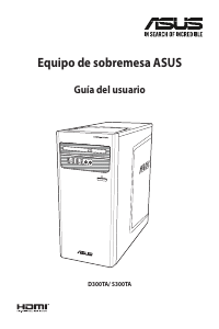 Manual de uso Asus S300TA Computadora de escritorio