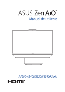 Manual Asus A5400WFP Zen AiO Computer de birou