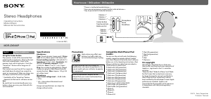 Manual de uso Sony MDR-ZX300iP Auriculares