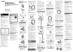 Mode d’emploi Sony MDR-RF970RK Casque