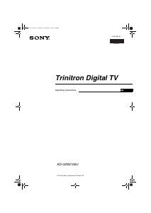 Bruksanvisning Sony KD-32NX100U TV