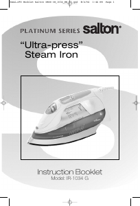 Manual Salton IR-1034G Ultra-Press Iron