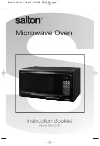 Manual Salton MW-2047 Microwave