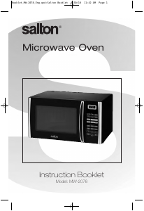 Manual Salton MW-2078 Microwave