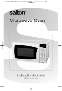 Manual Salton MW-2049 Microwave