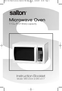 Manual Salton MW-2004 Microwave