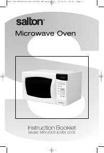 Manual Salton MW-2003 Microwave
