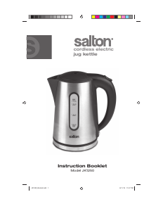 Bruksanvisning Salton JK1250 Vattenkokare