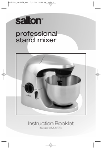 Manual Salton KM-1078 Stand Mixer