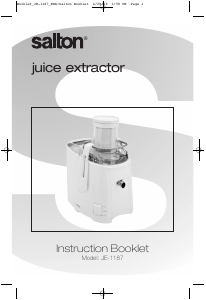 Manual Salton JE-1187 Juicer