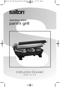 Handleiding Salton SG1207 Panini Contactgrill