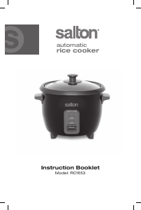 Manual Salton RC1653 Rice Cooker