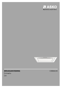 Brugsanvisning Asko CBB862W Emhætte