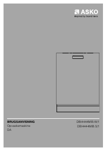 Brugsanvisning Asko DBI4444MIB.W/1 Opvaskemaskine