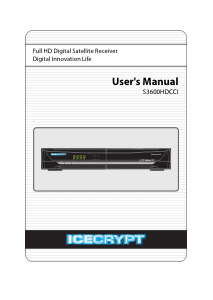 Handleiding Icecrypt S3600HDCCI Digitale ontvanger