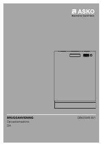 Brugsanvisning Asko DBI233IB.W/1 Opvaskemaskine