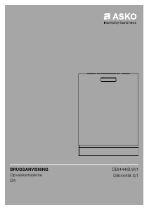 Brugsanvisning Asko DBI444IB.W/1 Opvaskemaskine