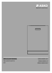 Brugsanvisning Asko DBI644MIB.BS/1 Opvaskemaskine