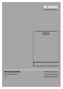 Brugsanvisning Asko DBI8457MXXLW/1 Opvaskemaskine
