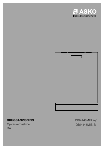 Brugsanvisning Asko DBI4448MIB.S/1 Opvaskemaskine