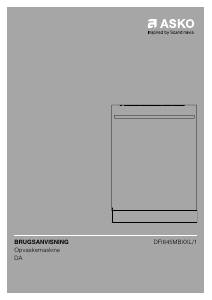 Brugsanvisning Asko DFI645MBXXL/1 Opvaskemaskine