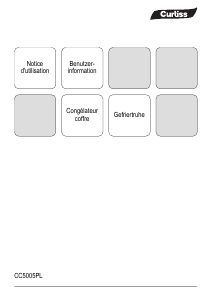 Bedienungsanleitung Curtiss CC5005PL Gefrierschrank
