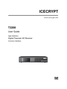 Manual Icecrypt T2200 Digital Receiver