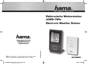 Manual Hama EWS-185 Weather Station