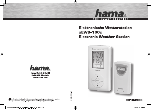 Bedienungsanleitung Hama EWS-190 Wetterstation