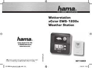 Mode d’emploi Hama EWS-1200 Station météo