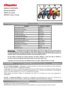Manual Gingabike Condor Bicicleta elétrica