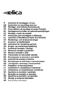 Návod Elica Elite 26 Digestor