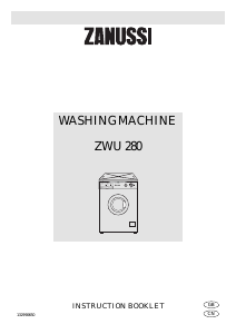 Manual Zanussi ZWU 280 Washing Machine