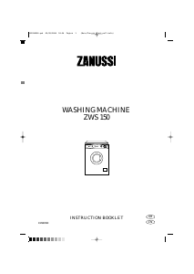 Manual Zanussi ZWS 150 Washing Machine
