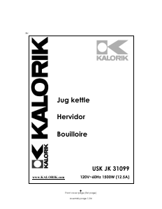 Handleiding Kalorik JK-31099 Waterkoker