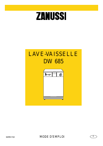 Mode d’emploi Zanussi DW 685 Lave-vaisselle