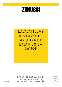 Manual Zanussi DW 6614 Máquina de lavar louça