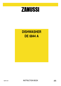 Manual Zanussi DE6844ALU Dishwasher