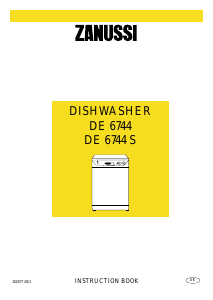 Manual Zanussi DE6744S Dishwasher