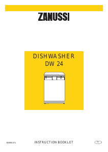 Manual Zanussi DW 24W Dishwasher