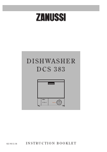 Handleiding Zanussi DCS383 Vaatwasser