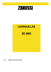 Manual de uso Zanussi DE6865X Lavavajillas