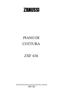 Manuale Zanussi ZXF636W Piano cottura
