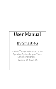 Handleiding Karbonn K9 Smart 4G Mobiele telefoon