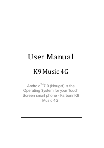 Handleiding Karbonn K9 Music 4G Mobiele telefoon