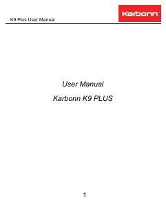 Manual Karbonn K9 Plus Mobile Phone