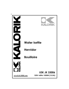 Handleiding Kalorik JK-33006 Waterkoker