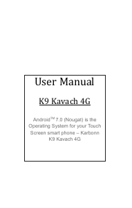Handleiding Karbonn K9 Kavach 4G Mobiele telefoon