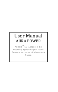 Handleiding Karbonn Aura Power Mobiele telefoon